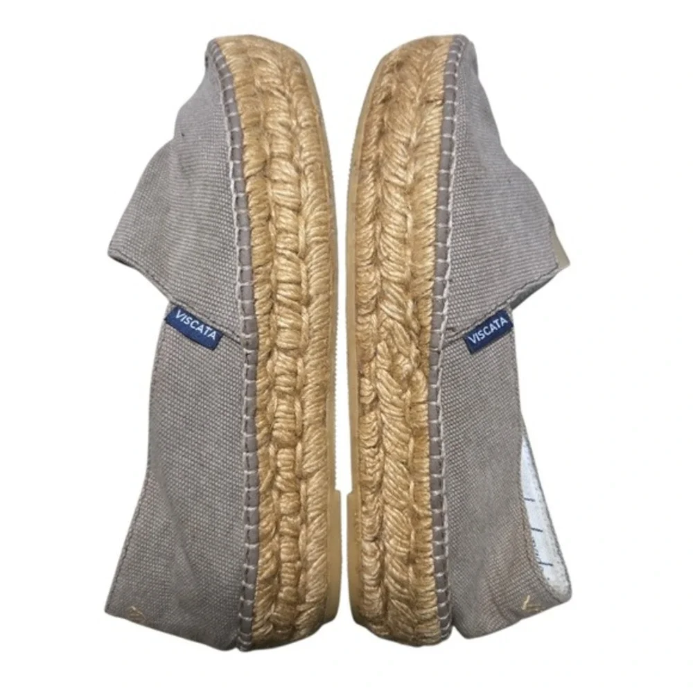Viscata Barcelona Tan Platform Espadrilles Womens Slip On‎ Flat Shoes US Size 6